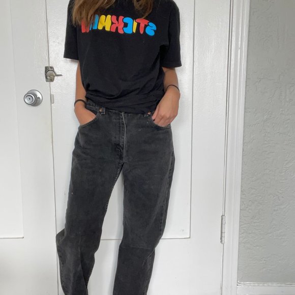 Levi's Vintage Black High Waist Mom Jeans Waist 30 Length 30 - Picture 10 of 15